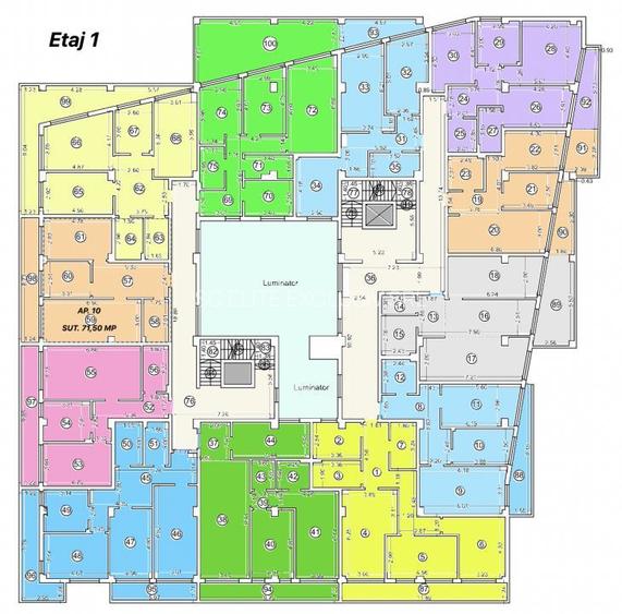 Tomis Nord - Vanzare apartament decomandat cu 2 camere,  bloc nou. - 5