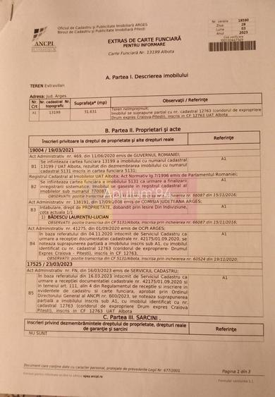 9,4 ha teren lângă DEx12 Pitești | 2,85 €/mp | loturi sau pachet - 7