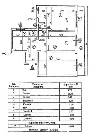 Apartament 3 camere, decomandat, Luica-Uioara - 16