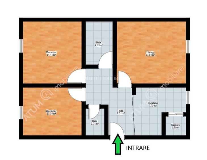 Apartament 3 camere decomandate in zona Vasile Aaron din Sibiu - 6