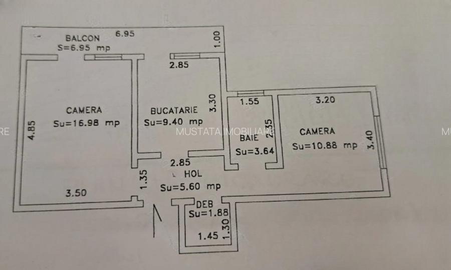 Apartament 2 camere decomandat, Plantelor, etaj 2. - 8