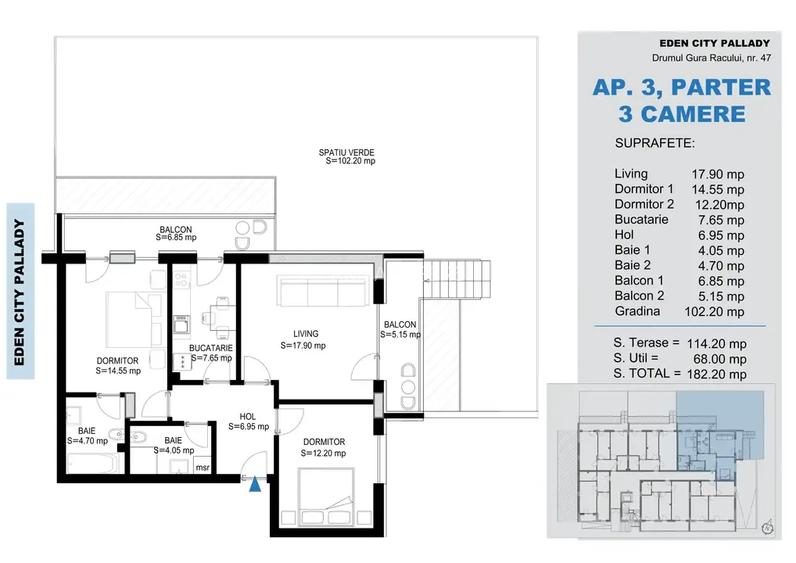 Apartament 3 Camere 0%COMISION Pallady 15min Metrou Nicolae Teclu - 8