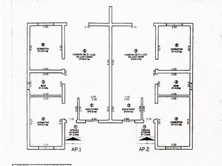 Duplex 3 camere cu toate utilitatile - Zona Valery - Mosnita - 2