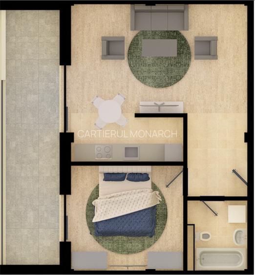 Penthouse Exclusivist | Terasă Panoramică 55 mp | Cartier Monarch, Dumbrăvița - 1