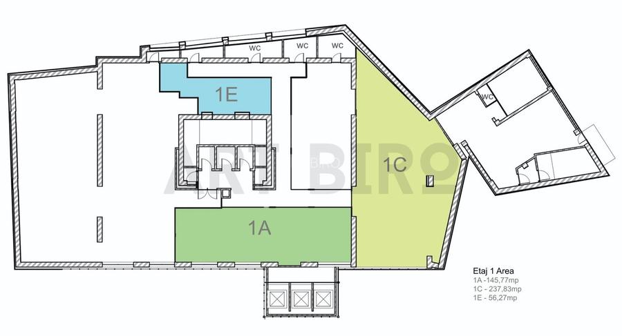 Zero comision, 145-439mp birou Grozavesti - Splai, 5 minute metrou - 1