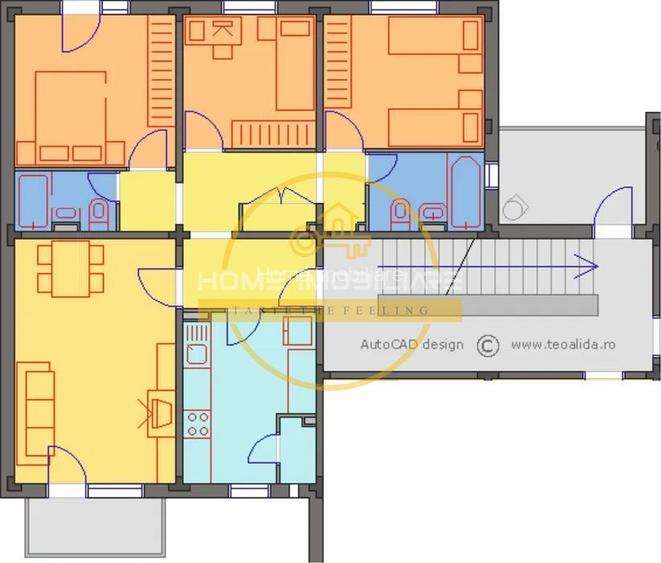 Etaj 1 Apartament 4 Camere-Decomandat 81mp!/2Bai-Bloc din 1984 Zona Frumoasa - 8