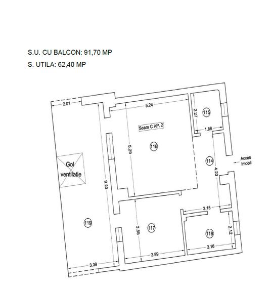 Reducere!Finalizat!!2 CAMERE LUX CURTE CU VEDERE FRONTALA LAC, Solid Mamaia - 19