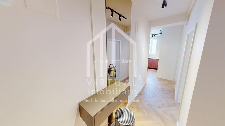 Ap. cu 3 camere-etaj intermediar, mobilat partial -75mp utili + terasa - 9