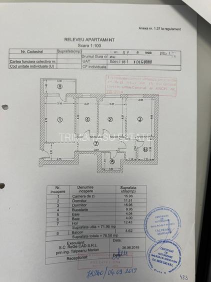 Sector 3 Titan Pallady 3 camere etaj 3 decomandat bucatarie inchisa - 1