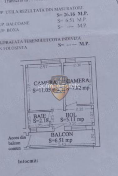 2 Camere, Tomis Nord, Ciresica, decomandat, 33 mp, balcon, etaj 4/4, izolat - 9