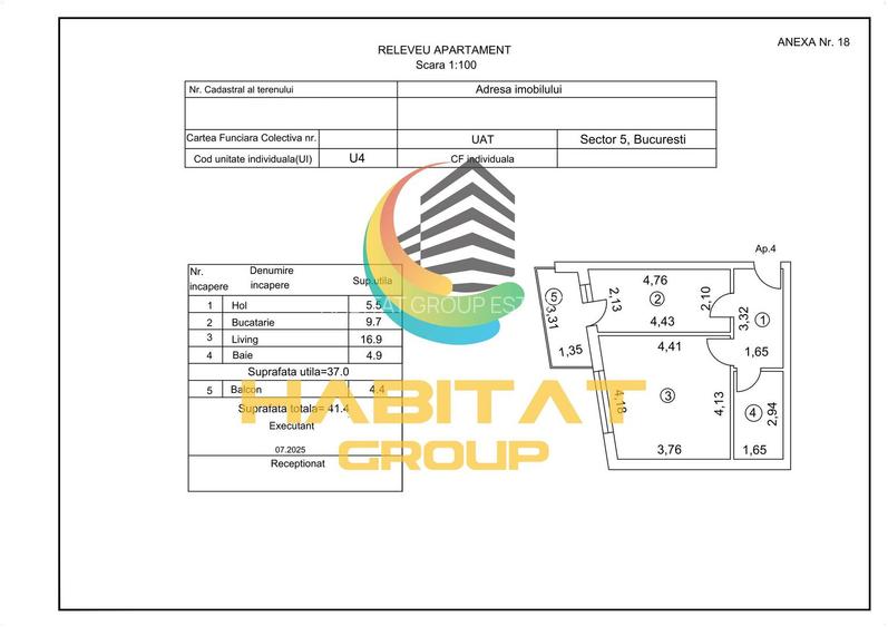 Garosniera Bloc Nou Sector 5 Prelungirea Ferentari 41.4Mp - 2