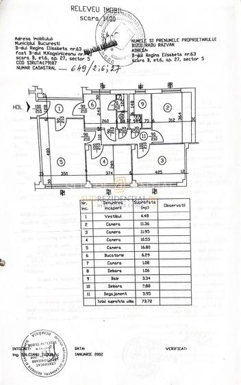 Apartament 4 camere in zona ultracentrala, acces metrou Izvor - 0% Comision! - 1