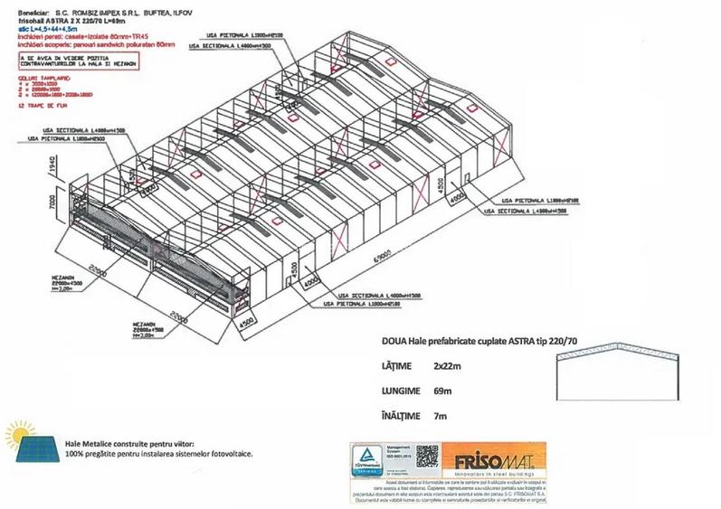 De inchiriat spatiu de depozitare/productie Buftea-Corbeanca - Hala Noua  - 3
