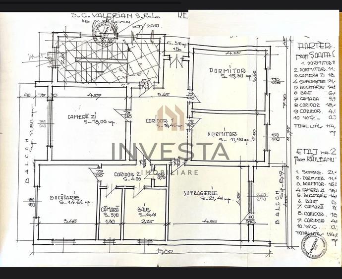 Apartament 4 camere 114 mp etajul 2, zona strazii Serpuitoare! - 1