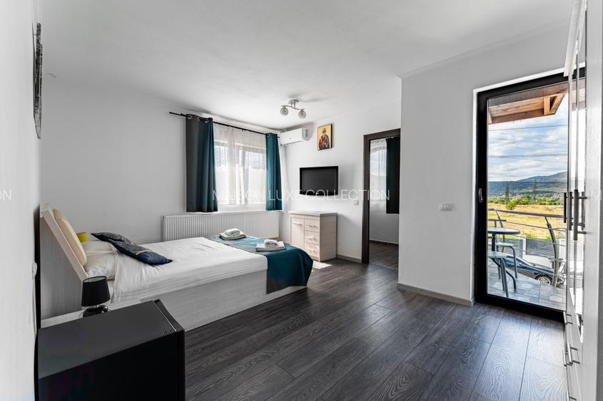 Vilă turistică cu 8 camere + căsuțe A-frame, teren 5575 mp Călimănești, VL - 13