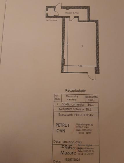 Unirii-Bdv Regina Maria-suprafata 30 mp-pret 1000 euro