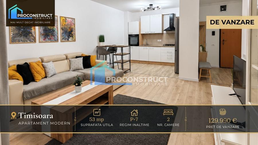 Apartament cu 2 camere, mobilat si utilat, Torontalului 129.990 EUR