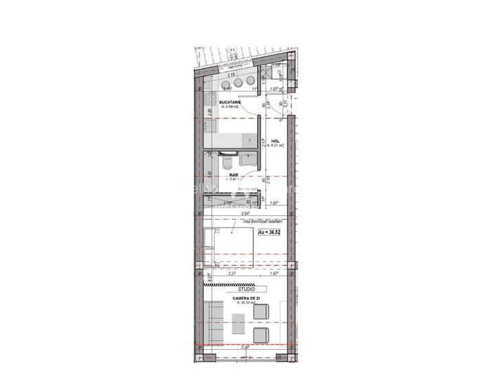 Garsonieră finisată la cheie, decomandată | balcon 7.67 mp, etaj 1 | - 6