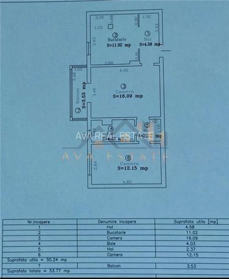Apartament 2 camere | parter, 54 mp - Zona Kiriac - 11
