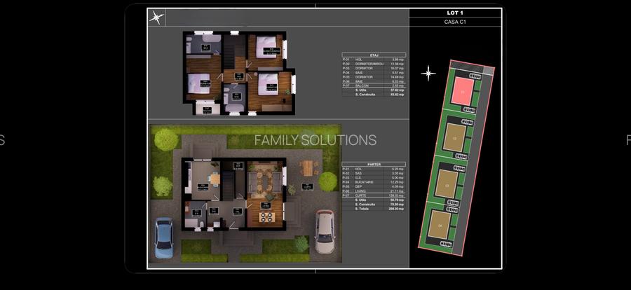 Casa individuala noua P+1. 4 cam. Teren 323 mp - 6