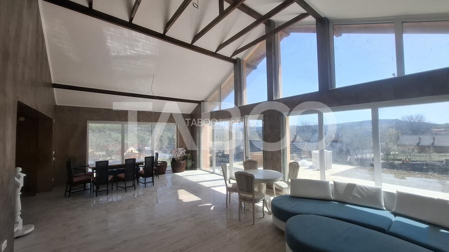 Casa de vanzare 405 mp utili 2 garaje 250 mp terase Slimnic Sibiu - 18