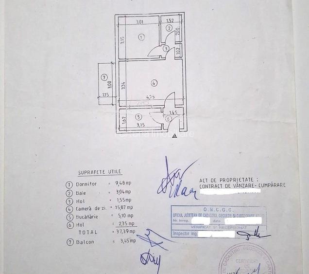 Apartament 2 camere mobilat si utilatloc parcare,spatiu depozitare in pod,Sc.5 - 15