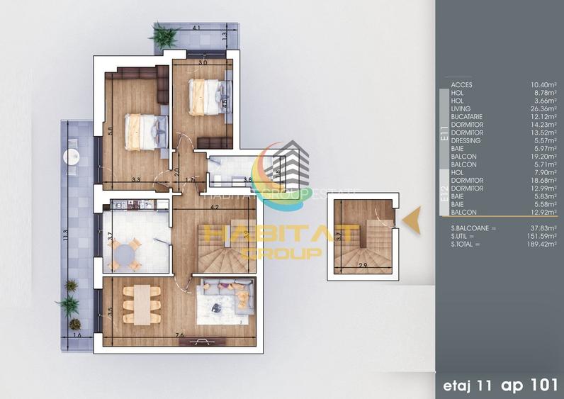 Pallady 5 camere tip duplex 190 mp la 8 minute metrou Teclu - 2