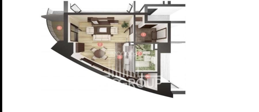 Pachet 4 apartamente cu o camera, semifinisate, West City Tower, TVA inclus - 4