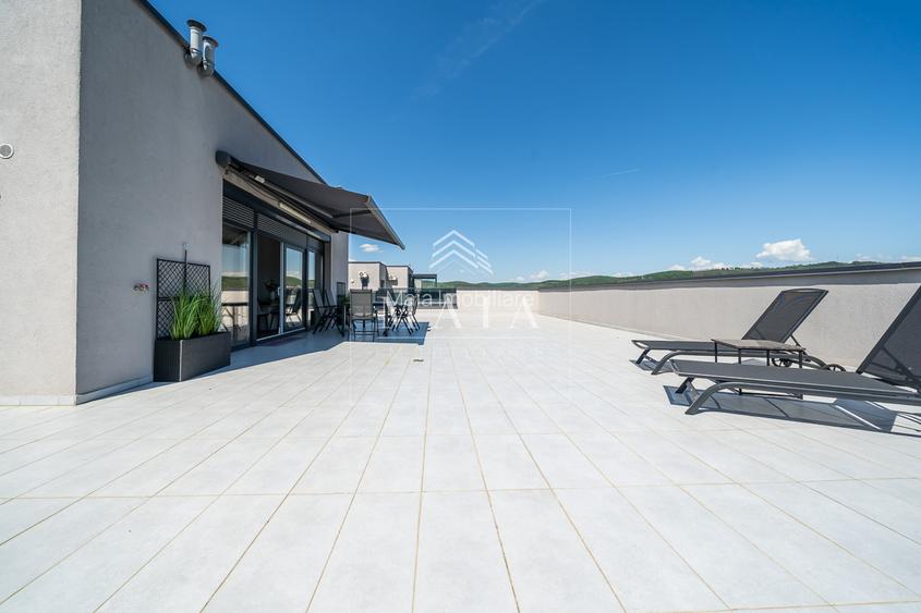 Penthouse in zona centrala, parcare subterana, terasa 150 mp - 8