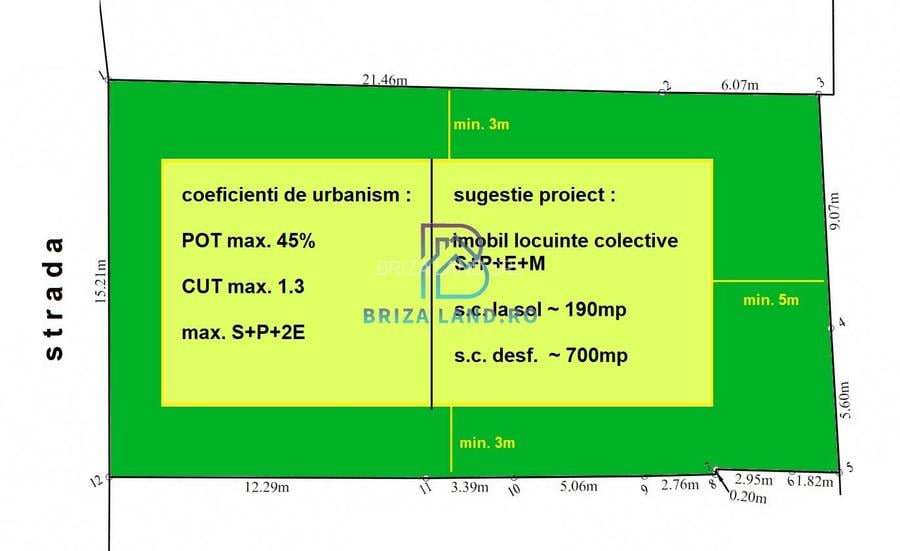 Bucurestii Noi, piata 16 Februarie, teren sup. 420mp, d=15.2m - 2