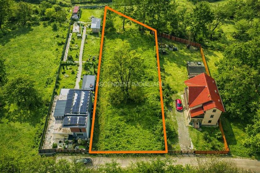 Film! Teren intravilan pe 1.300mp, arie apreciabila de case, Bunloc, Brasov. - 4