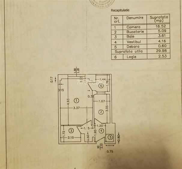 Vânzare garsoniera renovat  avrig - 2