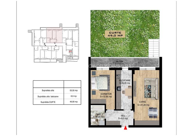 Ap 2 camere bloc 2026, 2 lifturi, INCALZIRE IN PARDOSEALA, PROMOTIE LUNA MARTIE - 9