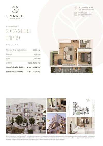 OPERA TEI || 2 CAMERE CU TERASA DE 11.62 MP || LACUL TEI || PARCUL CIRCULUI - 4