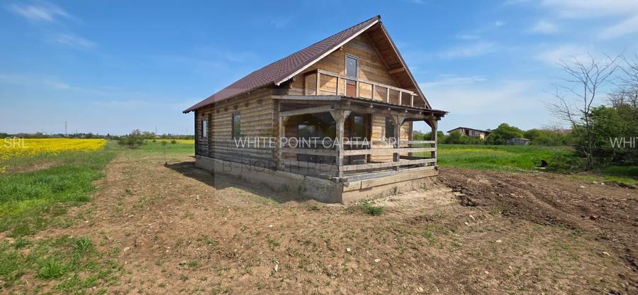 Cabana de vânzare din lemn masiv Mihăilești | 500 mp teren -Potențial investiție - 2