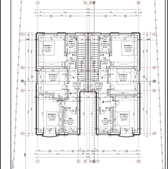 Duplex despartit prin camera tehnica | 5 camere 3 bai | Ghiroda | Asfalt