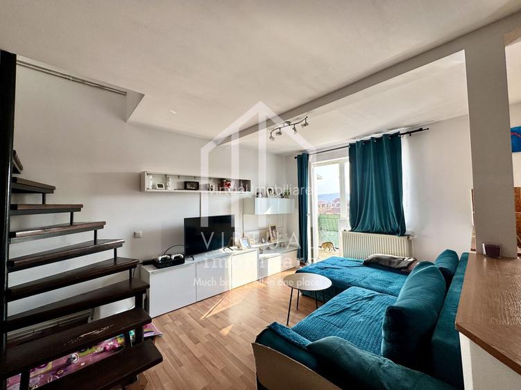 Mansarda cu 3 camere, 67mp utili+ 2 balcoane, intabulata, Terezian - 3