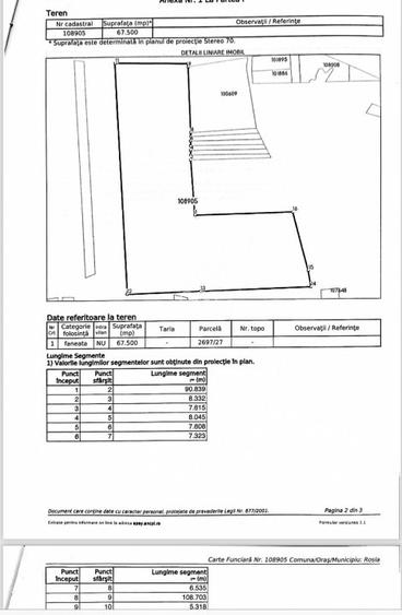 Teren agricol extravilan de vânzare – 67.500 mp – Dealul Daii, Sibiu - 2
