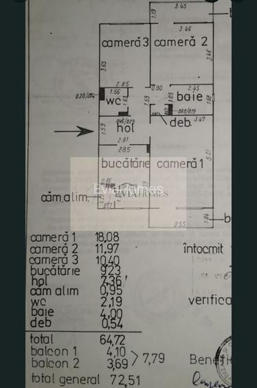 3 camere decomandate / 2 bai/ Zona Profi Zorilor - 8