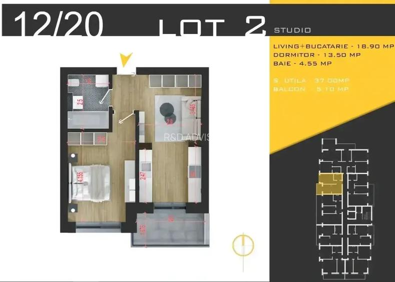 APARTAMENT 2 CAMERE, STUDIO, METROU NICOLAE TECLU, THEODOR PALLADY - 3