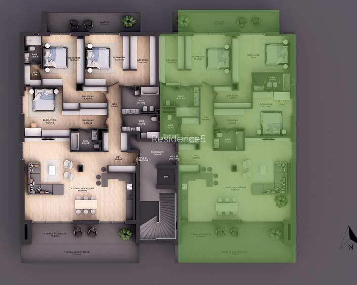 Penthouse lux gata de mutare | Priveliste către pădurea Băneasa | Residence5 - 1