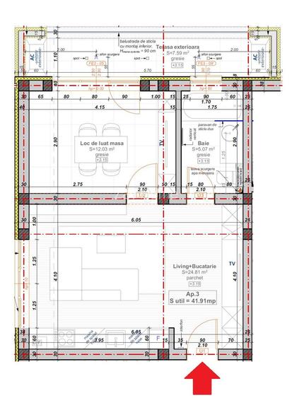 Bloc finalizat la asfalt. Etaj 1. Loc de parcare. - 8