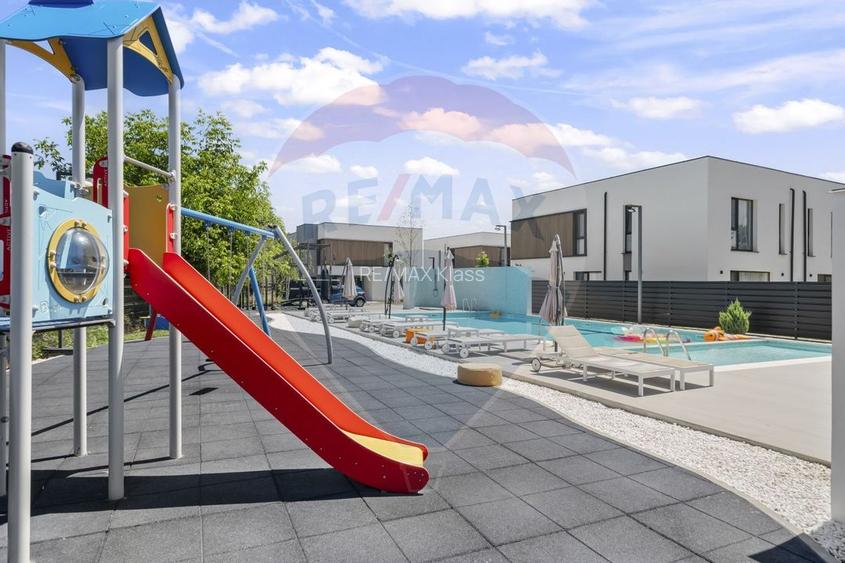 Vila luminoasa 4 camere, 202 mp utili, Corbeanca, ansamblu cu piscina - 19