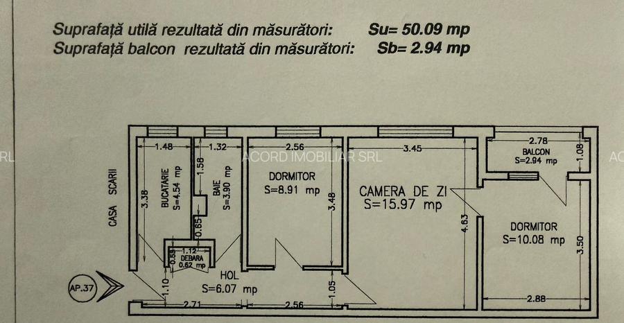 Casa de cultura stradal-apartament 3 camere cu gaze - 11