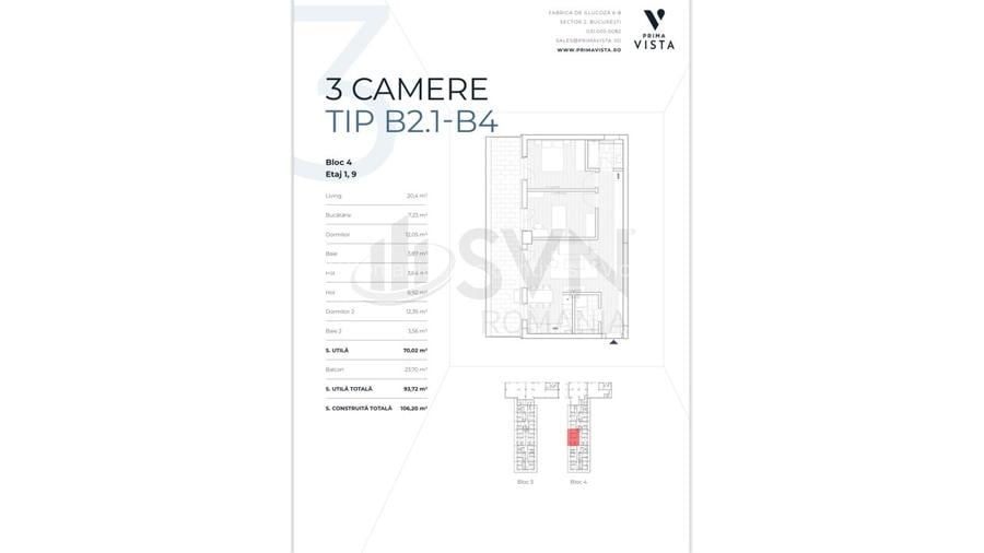 REA1022485 Apartament 3 camere decomandat cu Terasa - 9