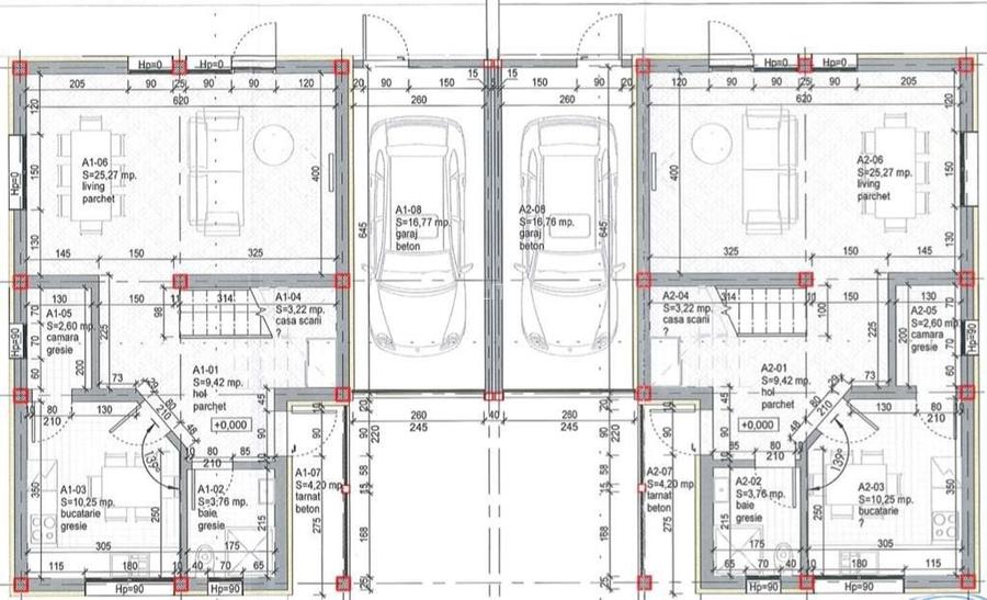Duplex semifinisat de vanzare , 120 mp , 385 teren, garaj! Gilau  - 18