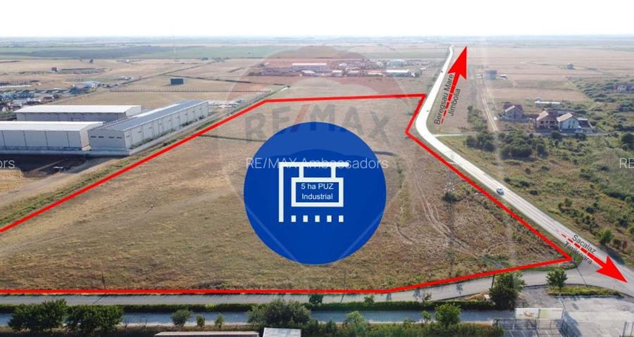 Teren 50,000mp Sacalaz /PUZ industrial - 2