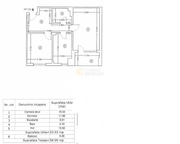 2 camere decomandat| 59mp | Rotar Park 1 | Metrou Pacii 1 minut - 1