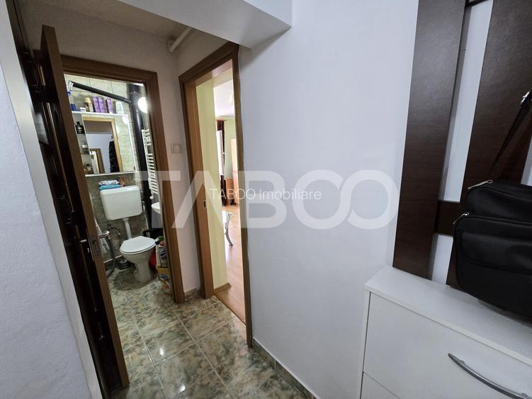 Apartament 2 camere de vanzare etajul 1 mobilat utilat Tiglari Sibiu - 8