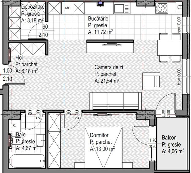 Ap. 2 camere nou, finisat lângă Baza Sportivă Gheorgheni - 60 mp - 10
